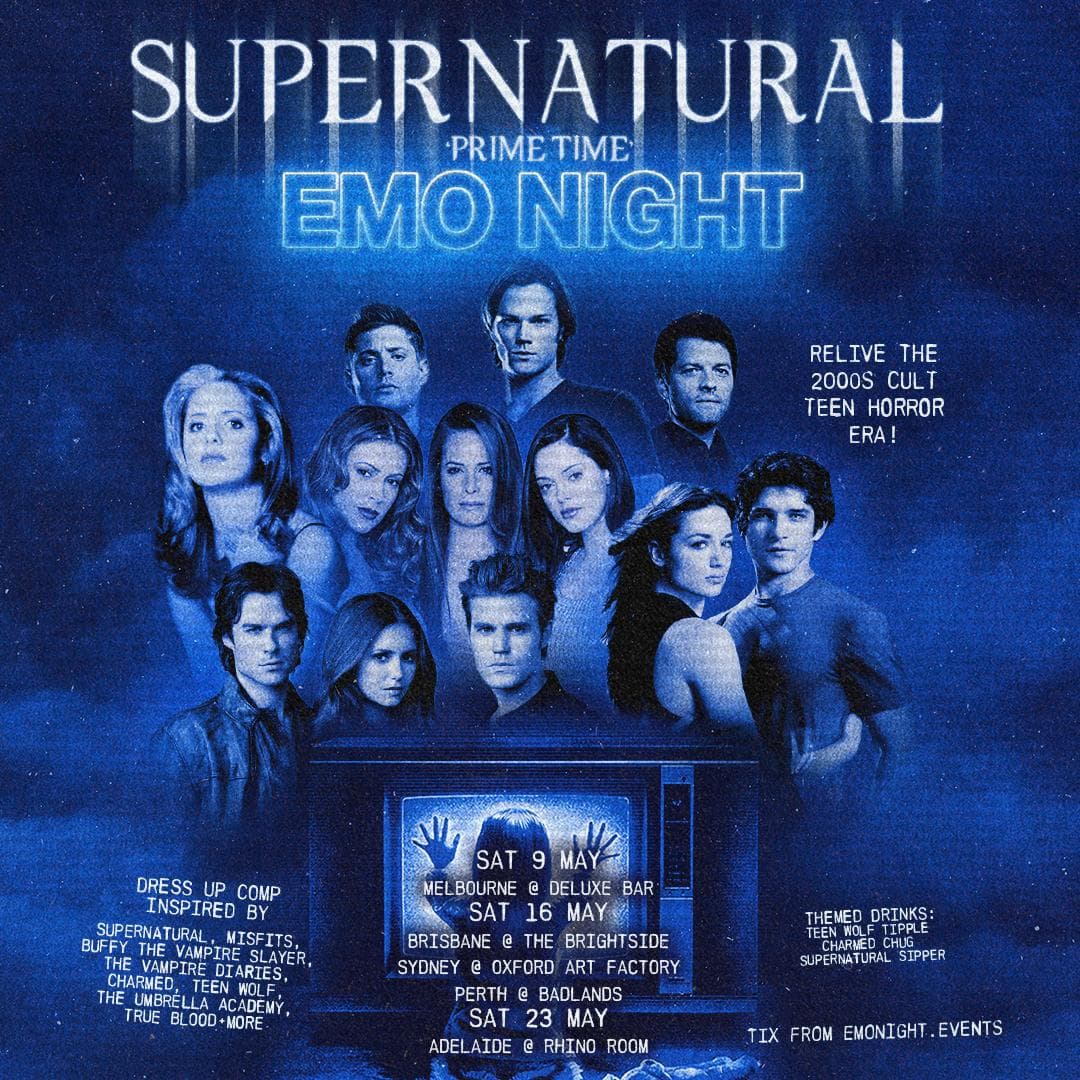 SUPERNATURAL EMO NIGHT ADELAIDE