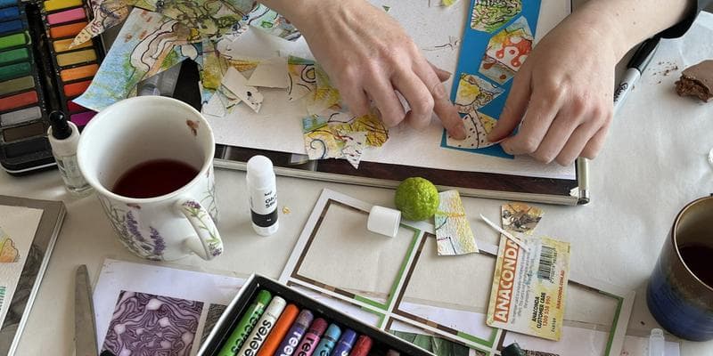 Mindful Mark-Making & Collage: A Creative Pause