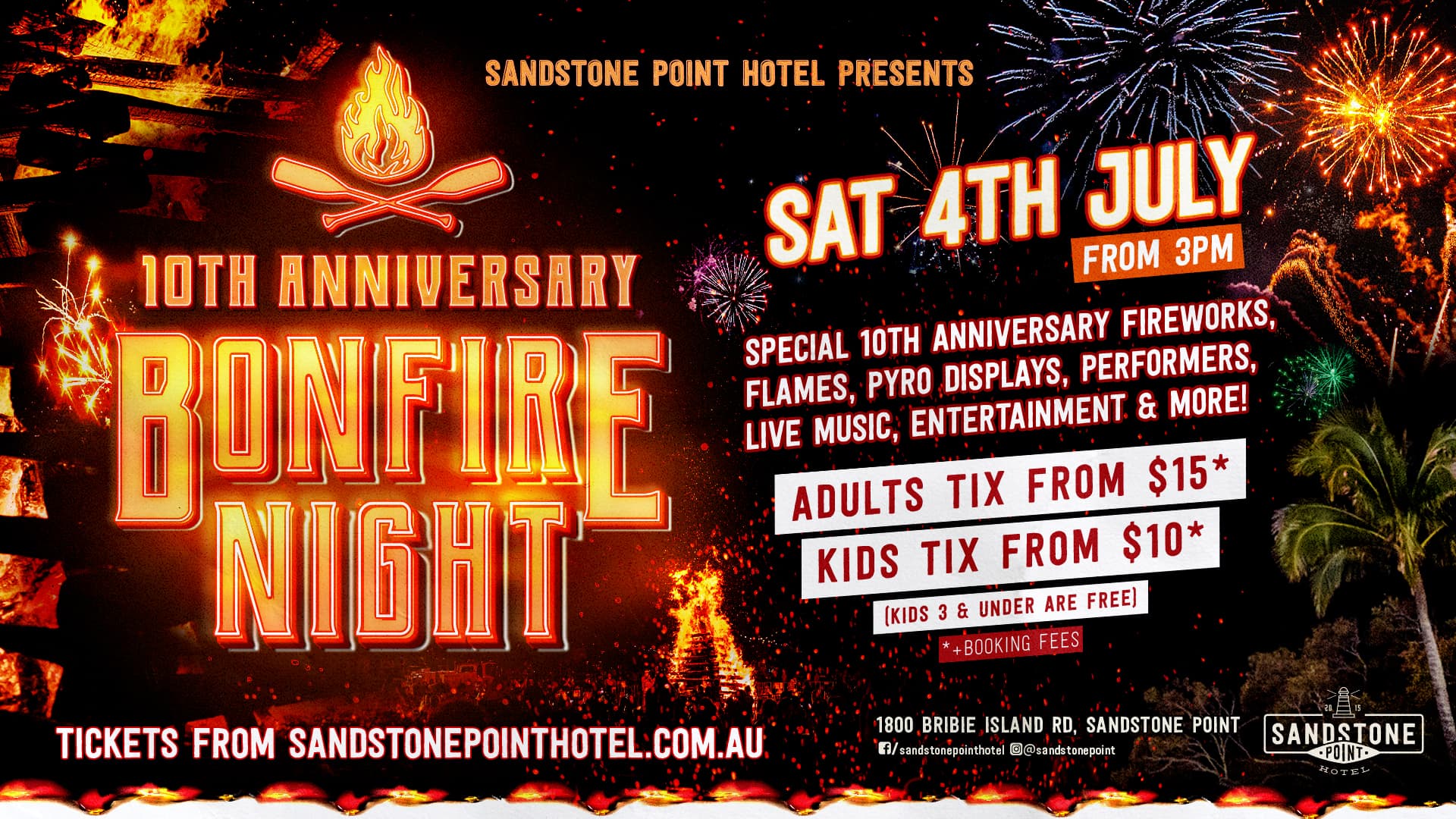 10TH ANNIVERSARY BONFIRE NIGHT
