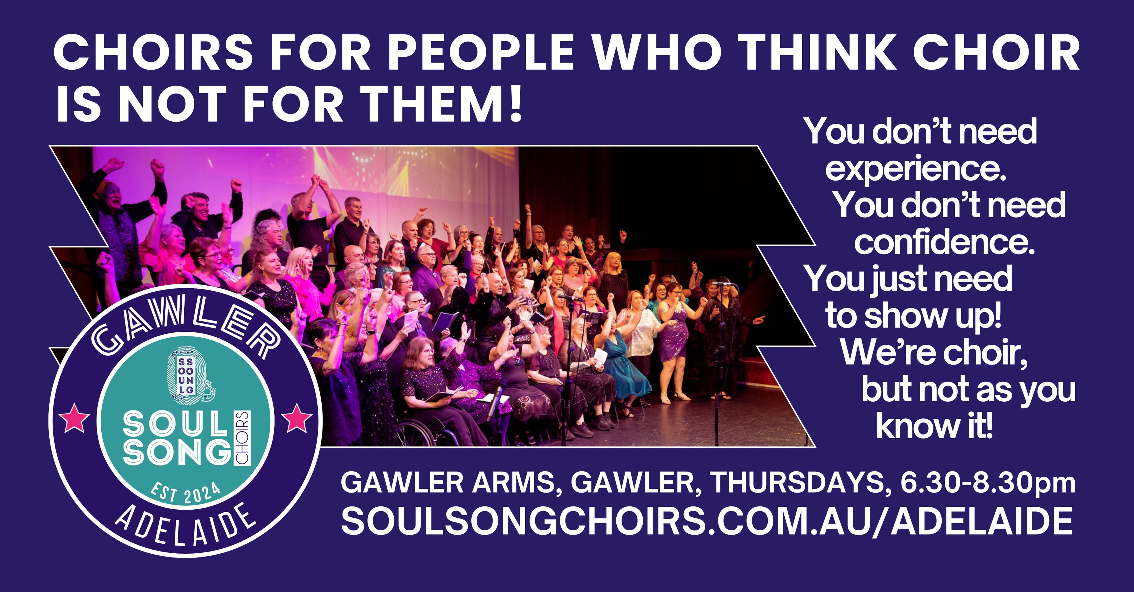 Pop Choir Rehearsal Adelaide - Gawler
