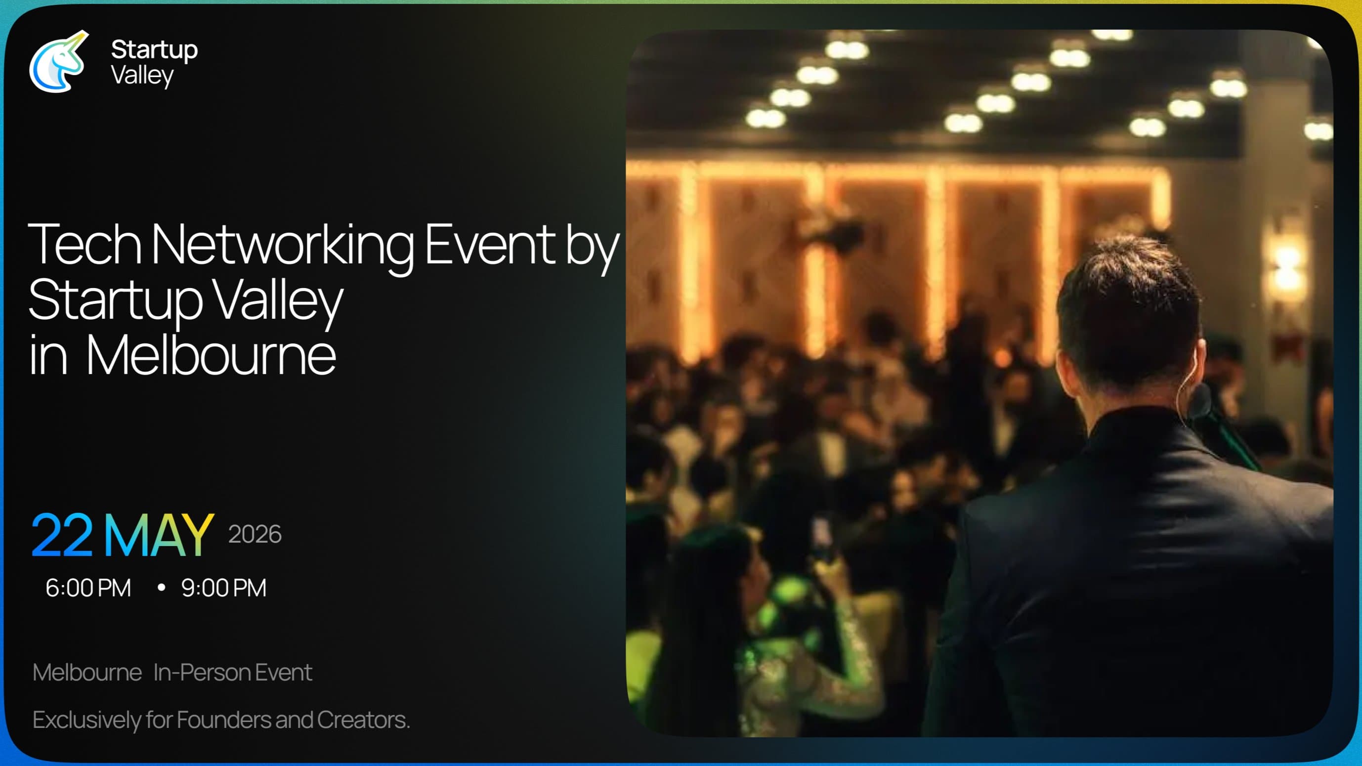 Tech Networking Event by Startup Valley in Melbourne