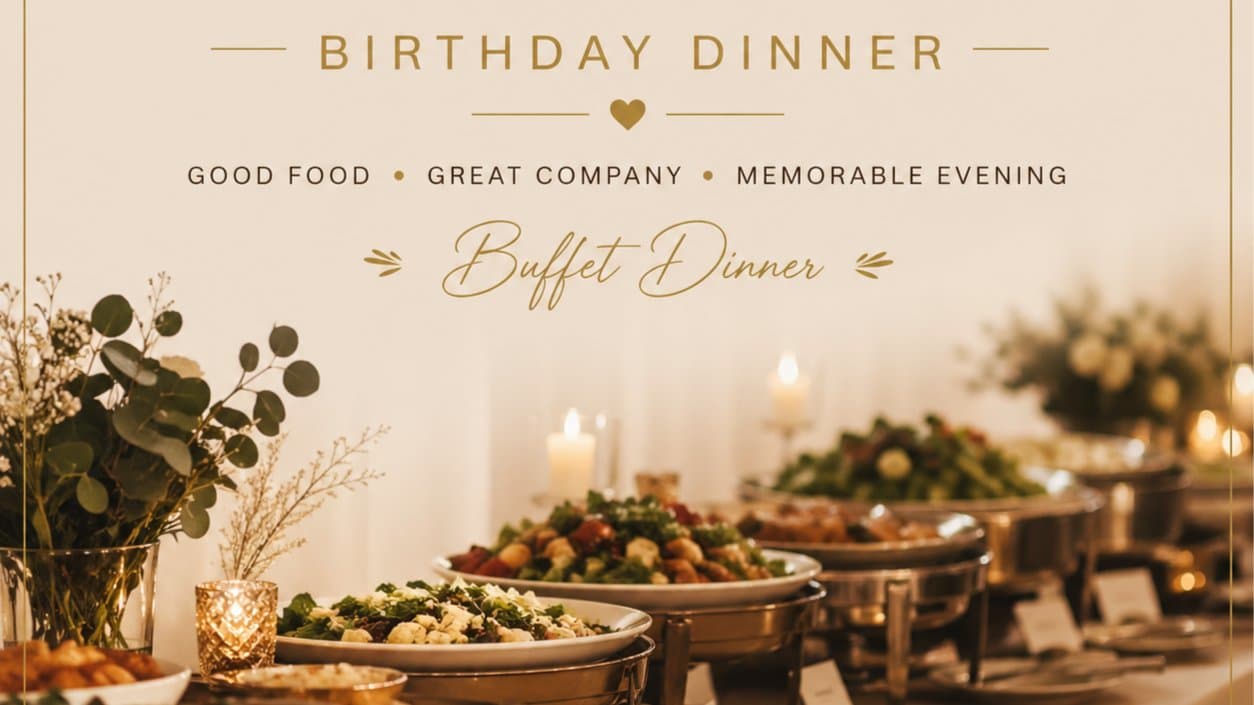 🎈🎂 buffet dinner @ Bentley Pines Training Restaurant