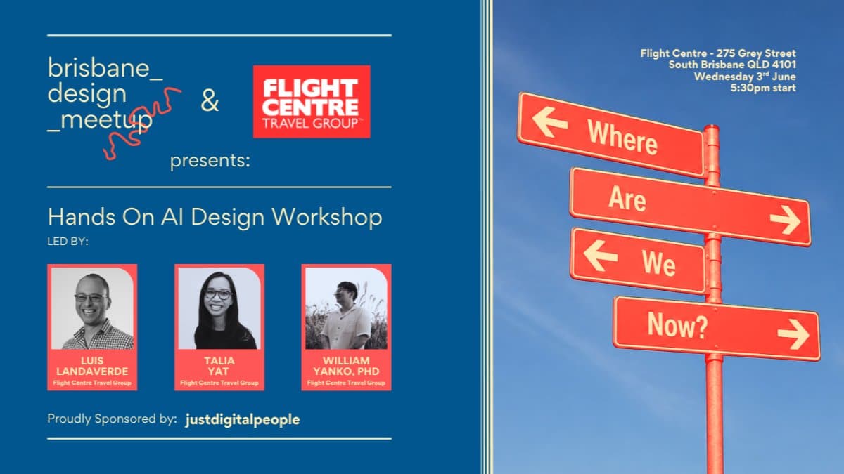 "Where are we now" - an AI Design workshop with Flight Centre