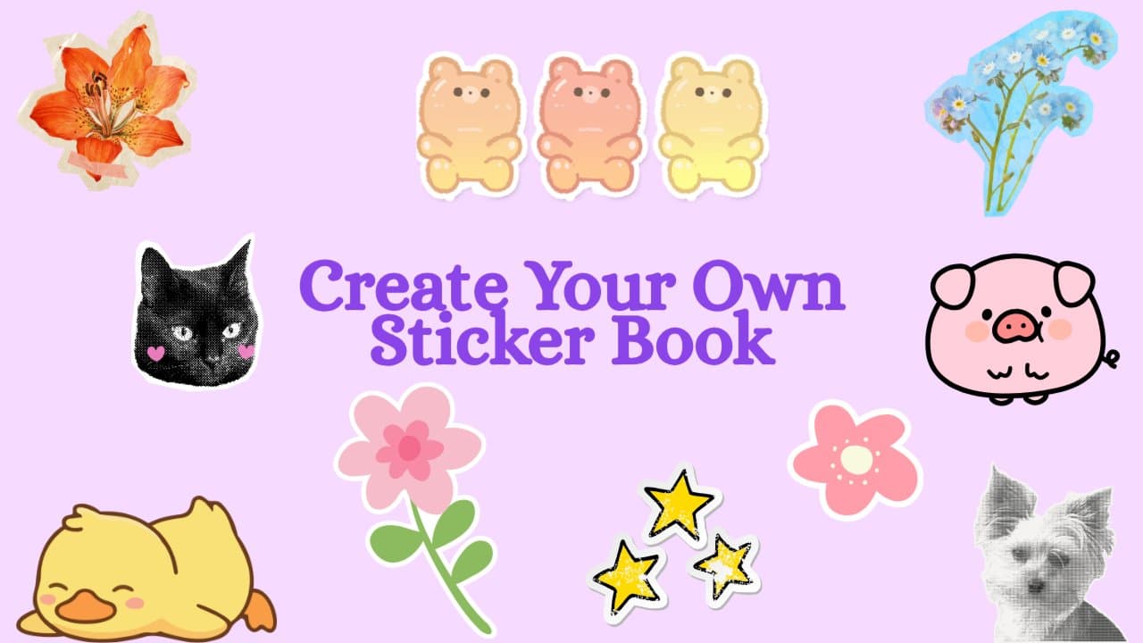 Create Your Own Sticker Book – @ Dome Manning