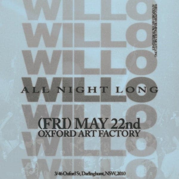 Willo | All Night Long | Friday, May 22, 2026