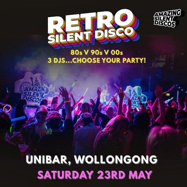 80s 90s 00s Retro Silent Disco – Wollongong
