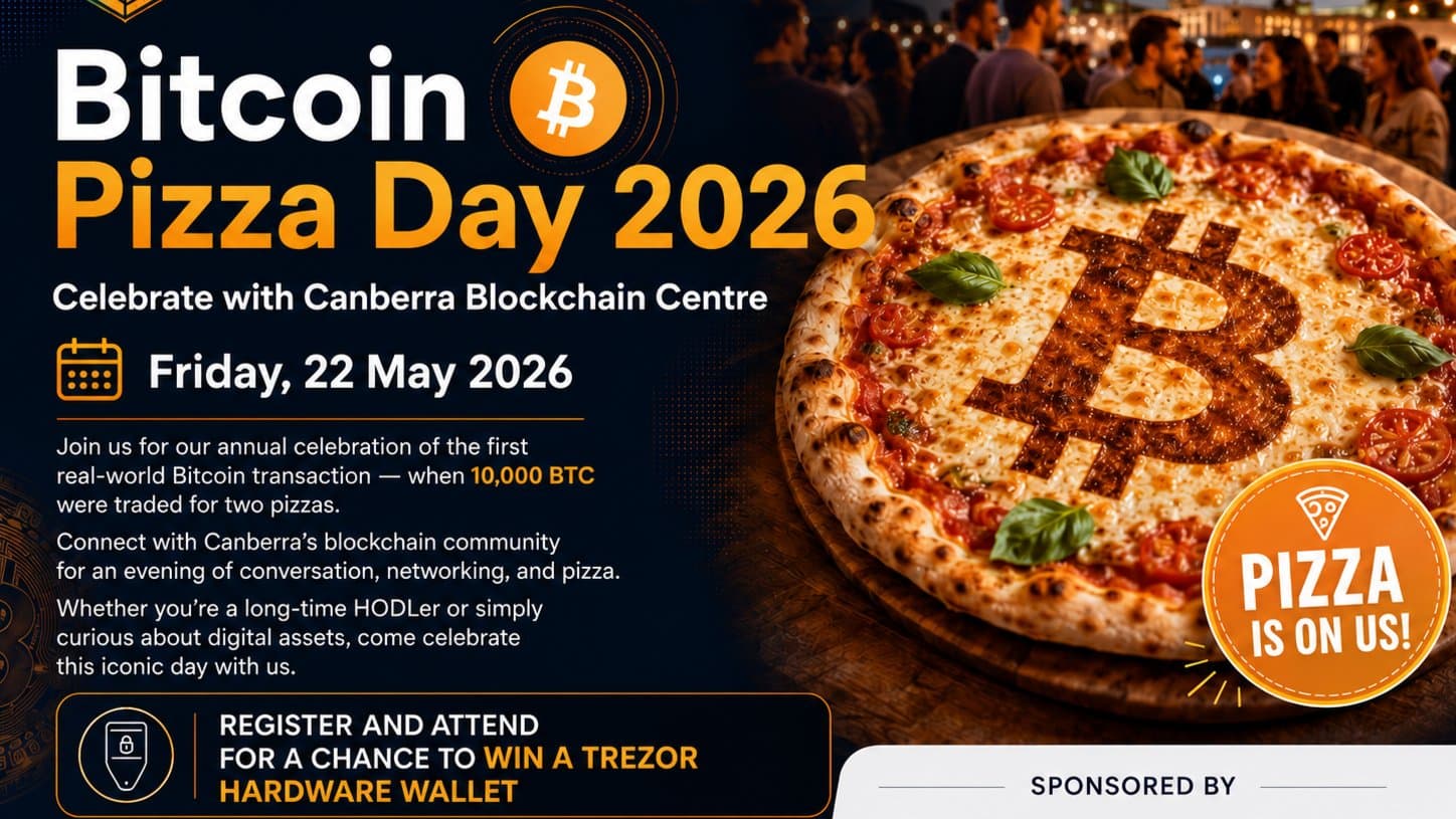 Celebrate Bitcoin Pizza Day 2026 with Canberra Blockchain Centre!